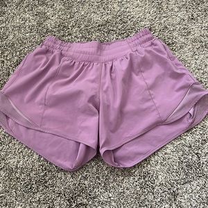 LULULEMON purple hotty hot shorts (NWOT)